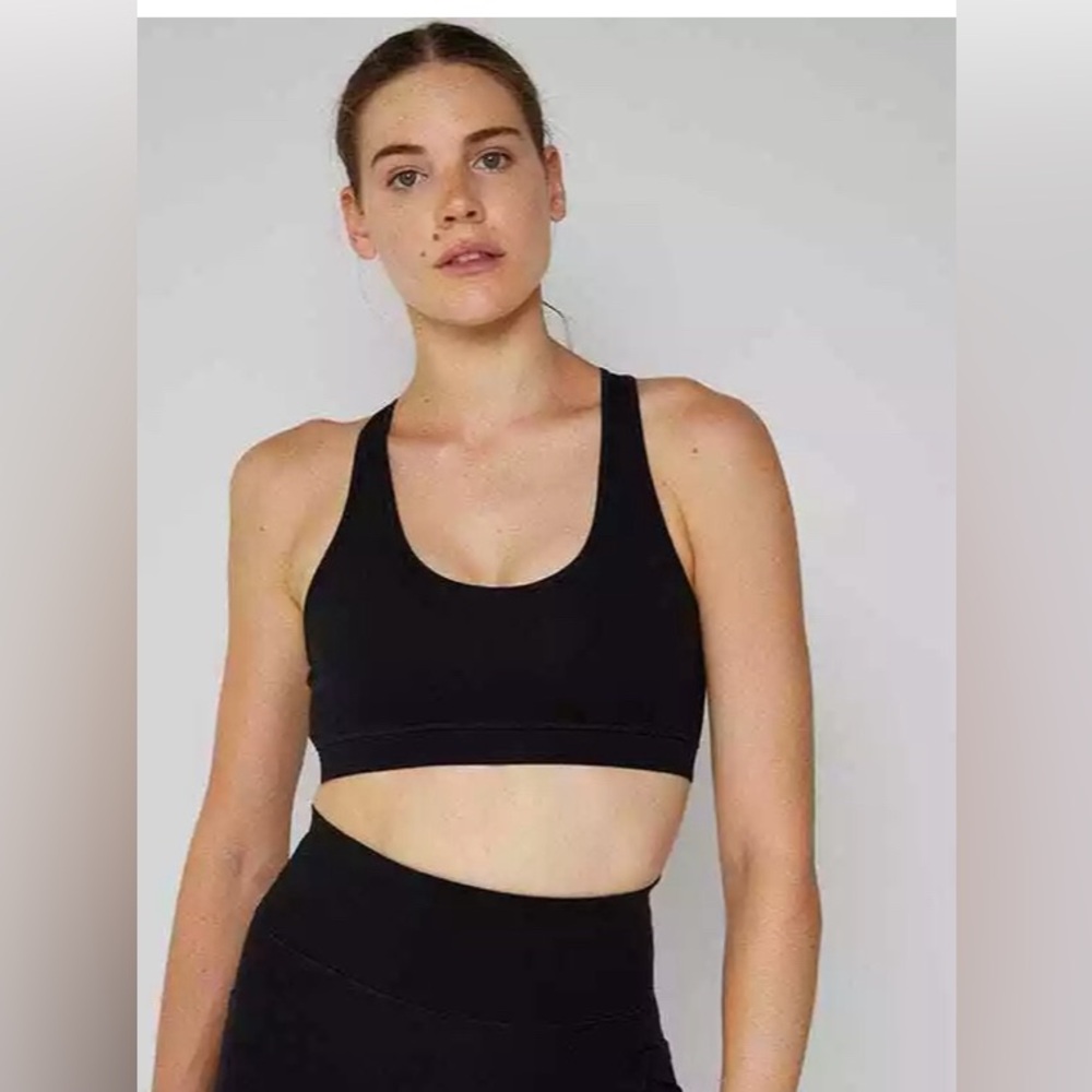 FourLaps Infinity Sports Bra Black Cross Back Womens various sizes